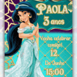 Convite Digital Princesa jasmine