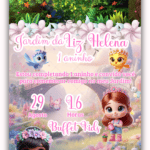 Convite Animado Simples Jardim das Borboletas