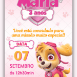 Convite Digital Patrulha Canina