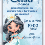 Convite Digital Princesa Jasmine