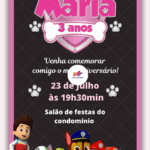 Convite Digital Patrulha Canina
