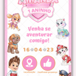 Convite Interativo Patrulha Canina