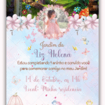 Convite Animado Simples Jardim Encantado