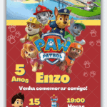 Convite Animado Patrulha Canina