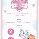 Convite Interativo Patrulha Canina