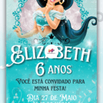 Convite Digital Princesa Jasmine