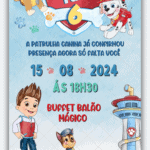 Convite Digital Patrulha Canina