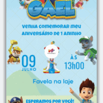 Convite Digital Patrulha Canina