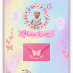 Convite Interativo Gold Gifs Jardim Encantado