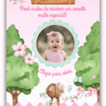 Convite Interativo Gold Jardim Encantado