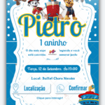 Convite interativo Patrulha Canina