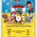 Convite interativo Patrulha Canina