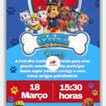 Convite interativo Patrulha Canina