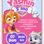Convite Digital Patrulha Canina