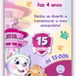 Convite Interativo Patrulha Canina