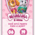 Convite Digital Patrulha Canina