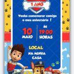 Convite Digital Patrulha Canina