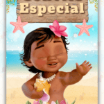 Convite animado plus Moana Baby