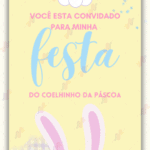 Convite Animado Coelhinho da Páscoa