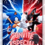 Convite animado Sonic