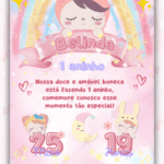 Convite Digital Bonecas Metoo