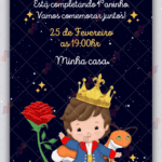 Convite digital Pequeno Príncipe