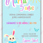 Convite Animado Coelhinho