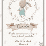 Convite Digital Coelhinho da Pascoa