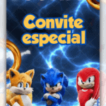 Convite animado Sonic