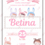 Convite Virtual Bonecas Metoo