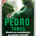 Convite digital Hulk