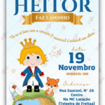 Convite digital Pequeno Príncipe