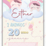 Convite digital Bonecas Metoo