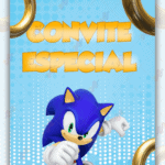 Convite animado Sonic
