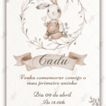 Convite Digital Coelhinho da Pascoa