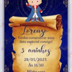 Convite digital Pequeno Príncipe