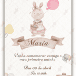 Convite digital Coelhinho da Páscoa