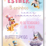 Convite animado Circo Rosa da Minnie