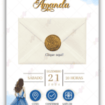 Convite Interativo Cinderela 15 anos