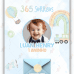 Convite Interativo Gold Infinito 365 sorrisos