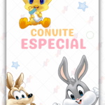 Convite animado Baby Looney Tunes