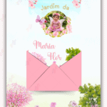 Convite Animado Jardim encantado