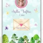 Convite Interativo Gold Infinito Jardim Encantado