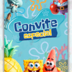 Convite Animado Bob Esponja