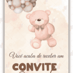 Convite Animado Chá revelação 