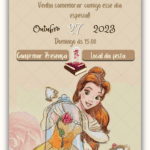 Convite Interativo A Bela e a Fera