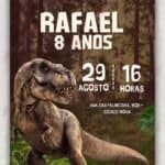 Convite digital Jurassic Park