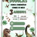 Convite interativo Jurassic Park