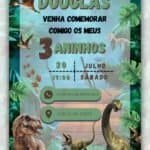 Convite interativo Jurassic Park