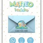 Convite Interativo Gold Plus Baby Looney Tunes